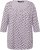 Ulla Popken Polka Dot 3/4 Sleeve Square Neck A-Line Tee Light Blue-Grey - Τυπωμένα T-shirts για γυναίκες - 
