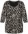 Ulla Popken Number Print 3/4 Sleeve Tee Black - Τυπωμένα T-shirts για γυναίκες - 