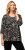 Ulla Popken Number Print 3/4 Sleeve Tee Black - Τυπωμένα T-shirts για γυναίκες - 