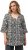Ulla Popken Geometric Print Trumpet Sleeve Tee Black - Τυπωμένα T-shirts για γυναίκες - 