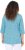 Ulla Popken Flower Print 3/4 Sleeve A-Line Tee Deep Aqua - Τυπωμένα T-shirts για γυναίκες - 