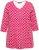 Ulla Popken Minimalist Ho Ho Ho Print 3/4 Sleeve Tee Salsa Red - Τυπωμένα T-shirts για γυναίκες - 