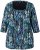 Ulla Popken Graphic Print Square Neck Tee Black - Τυπωμένα T-shirts για γυναίκες - 