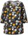 Ulla Popken Graphic Print 3/4 Sleeve Tee Black - Τυπωμένα T-shirts για γυναίκες - 