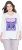 Ulla Popken Fashion Graphic T-Shirt Off-White - Τυπωμένα T-shirts για γυναίκες - 
