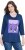Ulla Popken Fashion Graphic T-Shirt Dark Blue - Τυπωμένα T-shirts για γυναίκες - 