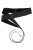 Ulla Popken Soft Leather Tie Belt Black - Γυναικείες ζώνες - 