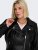 Only Carmakoma Emmy Biker Jacket Black - Δερμάτινα μπουφάν - 