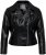 Only Carmakoma Emmy Biker Jacket Black - Δερμάτινα μπουφάν - 