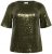 Kaffe Curve Mirana Sequin Blouse Ivy Green - Μπλούζες - 