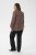 Kaffe Curve Belle Blouse Pink Black Graphic Flower - Μπλούζες - 