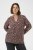 Kaffe Curve Belle Blouse Pink Black Graphic Flower - Μπλούζες - 