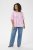 Kaffe Curve Marla Blouse Pink Frosting Chalk Leaf - Μπλούζες - 