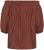 Kaffe Curve Neela Off-Shoulder Blouse Henna Brown - Πουκάμισα και τουνίκ - 