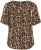 Kaffe Curve Ami Short Sleeve Blouse Printed Leopard - Πουκάμισα και τουνίκ - 