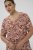 Kaffe Curve Ami Short Sleeve Blouse Printed Henna Brown - Πουκάμισα και τουνίκ - 