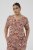 Kaffe Curve Ami Short Sleeve Blouse Printed Henna Brown - Πουκάμισα και τουνίκ - 