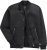 JP1880 College Jacket Scuba Fabric with Zipper Black - Μπουφάν - Aνδρικά μπουφαν μεγάλα μεγέθη