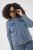 Kaffe Curve Vilana Denim Jacket Washed Blue - Τζιν μπουφάν - 