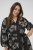Kaffe Curve Kimmie Dress Black Chalk Embroidery - Μίντι φορέματα - 