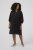 Kaffe Curve Dina Dress Black Deep - Μίντι φορέματα - 