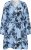 Kaffe Curve Aliana Dress Blue Flower Animal - Μίντι φορέματα - 