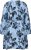 Kaffe Curve Aliana Dress Blue Flower Animal - Μίντι φορέματα - 