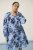 Kaffe Curve Aliana Dress Blue Flower Animal - Μίντι φορέματα - 