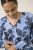 Kaffe Curve Aliana Dress Blue Flower Animal - Μίντι φορέματα - 