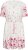 Kaffe Curve Rosa Mini Dress White Rose Border Flower - Μίνι φορέματα - 