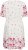 Kaffe Curve Rosa Mini Dress White Rose Border Flower - Μίνι φορέματα - 