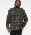 D555 Destin Checked Long Sleeve Shirt Black/Tan Check - Πουκάμισα με μακριά μανίκια - 