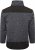 Kam jeans KV133 Twisted Marl Fleece Jacket Black - Μπουφάν - Aνδρικά μπουφαν μεγάλα μεγέθη
