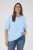 Kaffe Curve Minia Pullover Powder Blue Melange - Πλεκτά πουλόβερ - 