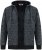 Duke Fareham Bonded Sherpa Lining Knitted Hoodie Grey - φούτερ/Φούτερ με κουκούλα - φούτερ/Φούτερ με κουκούλα ανδρικά μεγάλα μεγέθη 