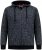 Duke Fareham Bonded Sherpa Lining Knitted Hoodie Grey - φούτερ/Φούτερ με κουκούλα - φούτερ/Φούτερ με κουκούλα ανδρικά μεγάλα μεγέθη 