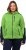 Ulla Popken Contrast Inserts Sweater Knit Hoodie Light Green - φούτερ/Φούτερ με κουκούλα - 