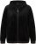 Ulla Popken Tulip Line Print Velour Zip Hoodie Black - φούτερ/Φούτερ με κουκούλα - 