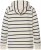 Ulla Popken Stripe Print Loungewear Hoodie Chalk - φούτερ/Φούτερ με κουκούλα - 