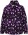 Ulla Popken Floral Print Drawstring Collar Hoodie Black - φούτερ/Φούτερ με κουκούλα - 