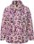 Ulla Popken Floral Print Drawstring Collar Hoodie Vanilla - φούτερ/Φούτερ με κουκούλα - 