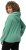 Ulla Popken Drawstring Hem Two-Tone Knit Hoodie Emerald Green - φούτερ/Φούτερ με κουκούλα - 