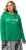 Ulla Popken City Name Graphic Hoodie Emerald Green - φούτερ/Φούτερ με κουκούλα - 