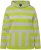 Ulla Popken Mixed Stripe Long Sleeve Hoodie Apple Green - φούτερ/Φούτερ με κουκούλα - 