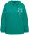 Ulla Popken Face Graphic Long Sleeve Hoodie Emerald Green - φούτερ/Φούτερ με κουκούλα - 