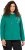 Ulla Popken Face Graphic Long Sleeve Hoodie Emerald Green - φούτερ/Φούτερ με κουκούλα - 