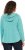 Ulla Popken Open Edged Long Sleeve V-Neck Hoodie Mint Green - φούτερ/Φούτερ με κουκούλα - 