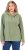 Ulla Popken Teddy Plush Long Sleeve Hoodie Sage Green - φούτερ/Φούτερ με κουκούλα - 
