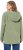 Ulla Popken Teddy Plush Long Sleeve Hoodie Sage Green - φούτερ/Φούτερ με κουκούλα - 