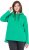 Ulla Popken Lettering GLOWING Hoodie Moss Green - φούτερ/Φούτερ με κουκούλα - 